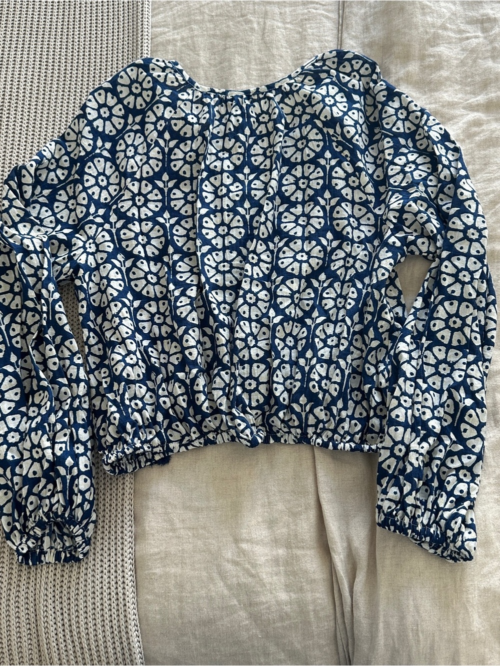 Roller Rabbit x Target Navy and White Floral Top - Picture 4 of 5